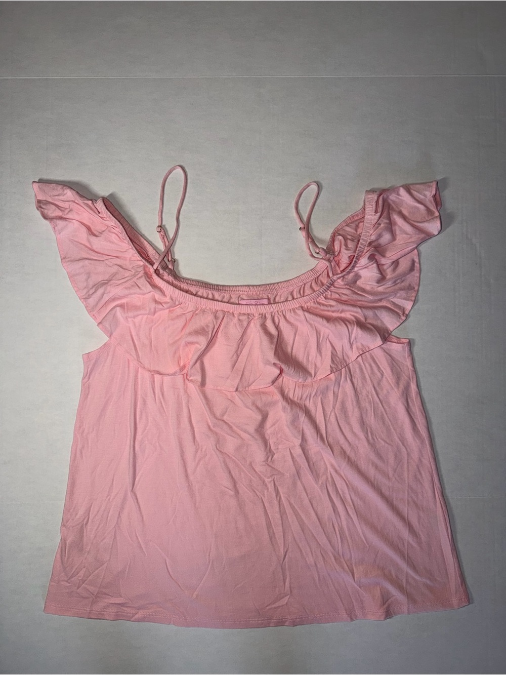 Lilly Pulitzer Pink Ruffle Strap Camisole
